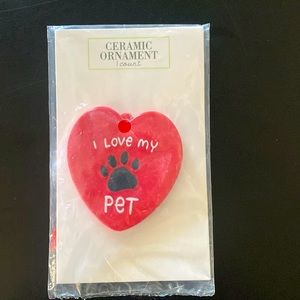 NEW in sealed package Ornament - I Love My Pet